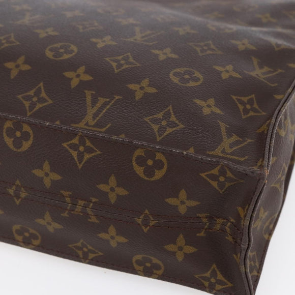 LOUIS VUITTON Monogram Sac Plat Hand Bag M51140 LV Auth bs30686