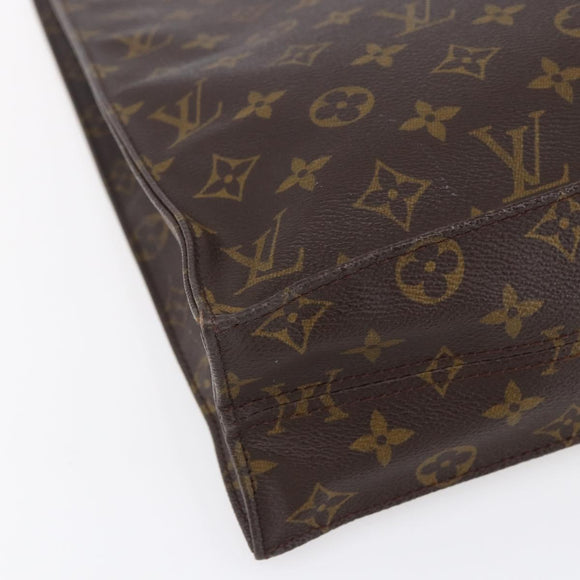 LOUIS VUITTON Monogram Sac Plat Hand Bag M51140 LV Auth bs30686
