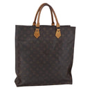 LOUIS VUITTON Monogram Sac Plat Hand Bag M51140 LV Auth bs30690-1