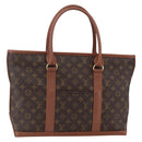LOUIS VUITTON Monogram Sac Weekend PM Hand Bag M42425 LV Auth bs30691-1