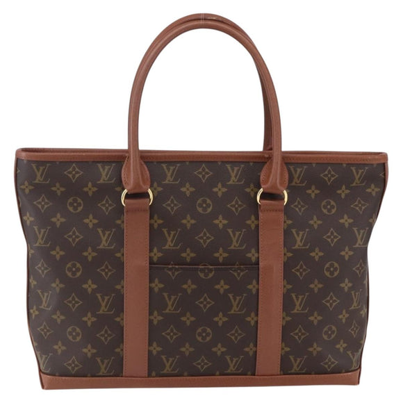 LOUIS VUITTON Monogram Sac Weekend PM Hand Bag M42425 LV Auth bs30691