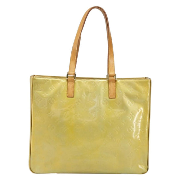 LOUIS VUITTON Monogram Vernis Columbus Tote Bag Gris M91028 LV Auth bs30693