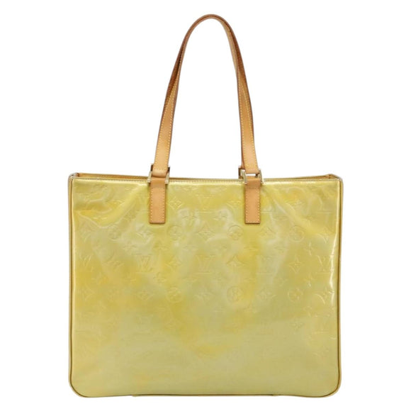 LOUIS VUITTON Monogram Vernis Columbus Tote Bag Gris M91028 LV Auth bs30693