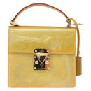 LOUIS VUITTON Monogram Vernis Spring Street Hand Bag Gris M91029 LV Auth bs30694-13