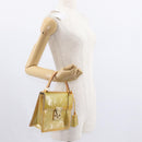 LOUIS VUITTON Monogram Vernis Spring Street Hand Bag Gris M91029 LV Auth bs30694-23