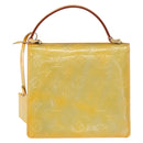 LOUIS VUITTON Monogram Vernis Spring Street Hand Bag Gris M91029 LV Auth bs30694-2