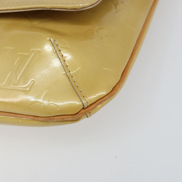 LOUIS VUITTON Monogram Vernis Thompson Street Bag Beige M91301 LV Auth bs30695