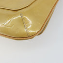 LOUIS VUITTON Monogram Vernis Thompson Street Bag Beige M91301 LV Auth bs30695-17