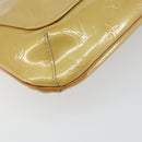 LOUIS VUITTON Monogram Vernis Thompson Street Bag Beige M91301 LV Auth bs30695-18