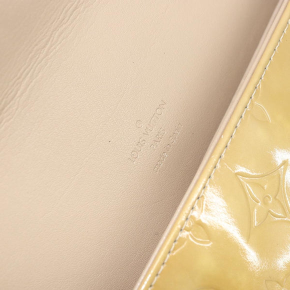 LOUIS VUITTON Monogram Vernis Thompson Street Bag Beige M91301 LV Auth bs30695