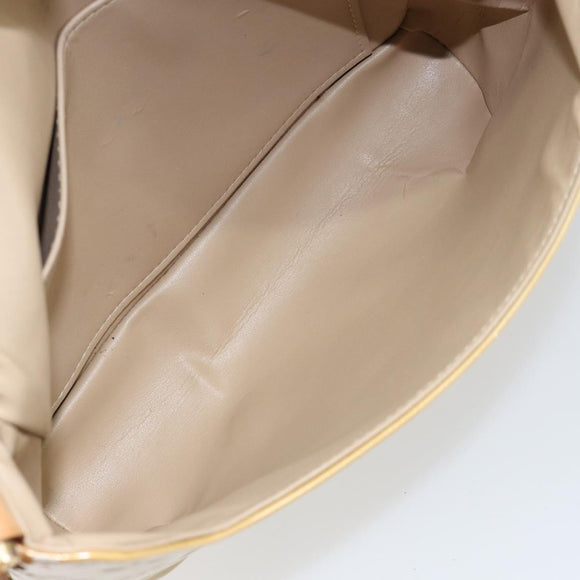 LOUIS VUITTON Monogram Vernis Thompson Street Bag Beige M91301 LV Auth bs30695