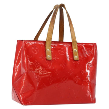 LOUIS VUITTON Monogram Vernis Reade PM Hand Bag Red Rouge M91088 LV Auth bs30698