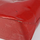 LOUIS VUITTON Monogram Vernis Reade PM Hand Bag Red Rouge M91088 LV Auth bs30698-8