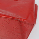 LOUIS VUITTON Monogram Vernis Reade PM Hand Bag Red Rouge M91088 LV Auth bs30698-16