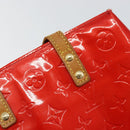 LOUIS VUITTON Monogram Vernis Reade PM Hand Bag Red Rouge M91088 LV Auth bs30698-18