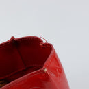 LOUIS VUITTON Monogram Vernis Reade PM Hand Bag Red Rouge M91088 LV Auth bs30698-9