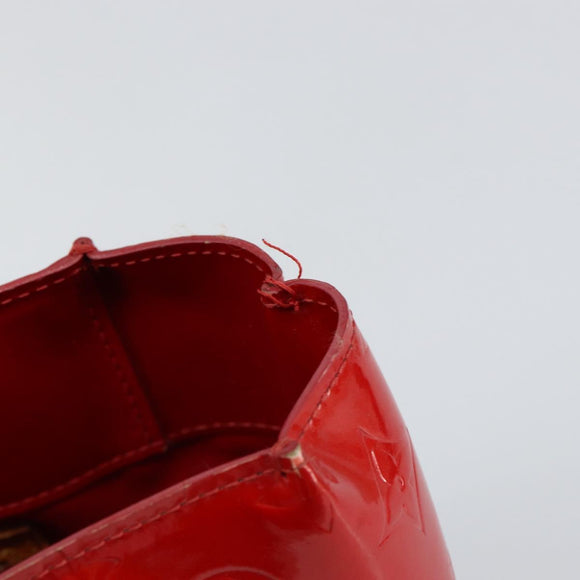 LOUIS VUITTON Monogram Vernis Reade PM Hand Bag Red Rouge M91088 LV Auth bs30698