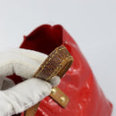 LOUIS VUITTON Monogram Vernis Reade PM Hand Bag Red Rouge M91088 LV Auth bs30698-10