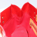 LOUIS VUITTON Monogram Vernis Reade PM Hand Bag Red Rouge M91088 LV Auth bs30698-21