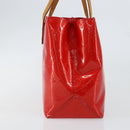 LOUIS VUITTON Monogram Vernis Reade PM Hand Bag Red Rouge M91088 LV Auth bs30698-3