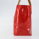 LOUIS VUITTON Monogram Vernis Reade PM Hand Bag Red Rouge M91088 LV Auth bs30698-4
