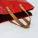 LOUIS VUITTON Monogram Vernis Reade PM Hand Bag Red Rouge M91088 LV Auth bs30698-7