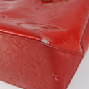 LOUIS VUITTON Monogram Vernis Reade PM Hand Bag Red Rouge M91088 LV Auth bs30699-9