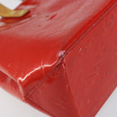 LOUIS VUITTON Monogram Vernis Reade PM Hand Bag Red Rouge M91088 LV Auth bs30699-14
