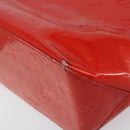 LOUIS VUITTON Monogram Vernis Reade PM Hand Bag Red Rouge M91088 LV Auth bs30699-15