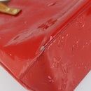 LOUIS VUITTON Monogram Vernis Reade PM Hand Bag Red Rouge M91088 LV Auth bs30699-16