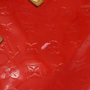 LOUIS VUITTON Monogram Vernis Reade PM Hand Bag Red Rouge M91088 LV Auth bs30699-10