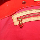 LOUIS VUITTON Monogram Vernis Reade PM Hand Bag Red Rouge M91088 LV Auth bs30699-21