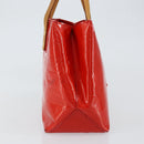 LOUIS VUITTON Monogram Vernis Reade PM Hand Bag Red Rouge M91088 LV Auth bs30699-3