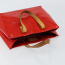 LOUIS VUITTON Monogram Vernis Reade PM Hand Bag Red Rouge M91088 LV Auth bs30699-6
