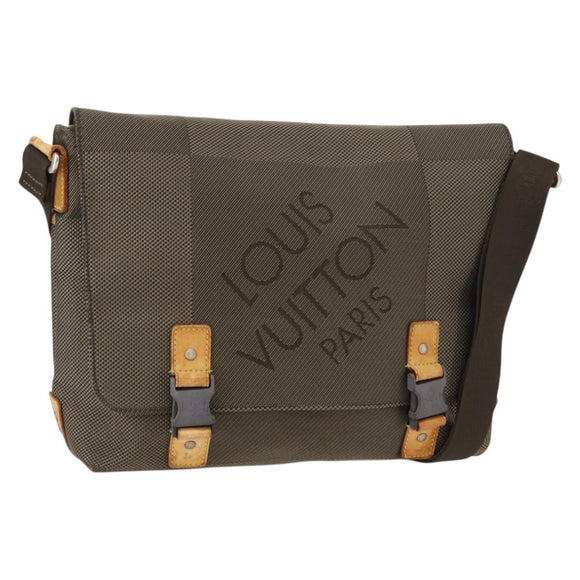 LOUIS VUITTON Damier Geant Roux Shoulder Bag Tail M93077 LV Auth bs30705