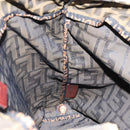 FENDI Zucca Canvas Hand Bag Black Brown Auth bs30706-19