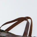 FENDI Zucca Canvas Hand Bag Black Brown Auth bs30706-14