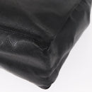 CHANEL COCO Mark Tote Bag Caviar Skin Black Gold CC Auth bs30707-11