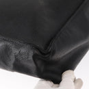 CHANEL COCO Mark Tote Bag Caviar Skin Black Gold CC Auth bs30707-12