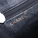 CHANEL COCO Mark Tote Bag Caviar Skin Black Gold CC Auth bs30707-14