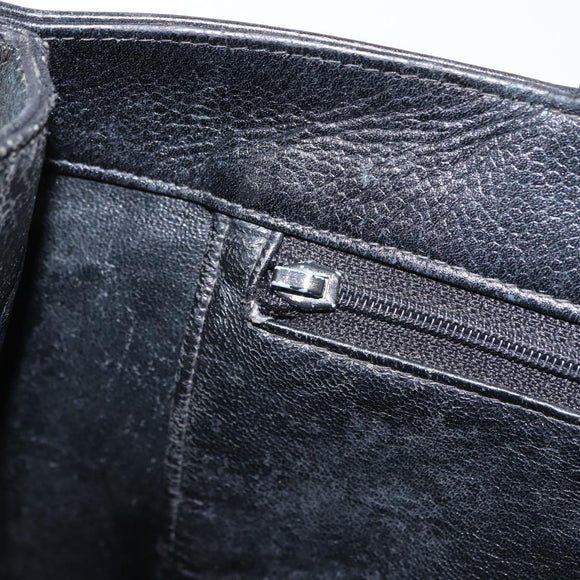 CHANEL COCO Mark Tote Bag Caviar Skin Black Gold CC Auth bs30707