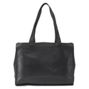 CHANEL COCO Mark Tote Bag Caviar Skin Black Gold CC Auth bs30707-3