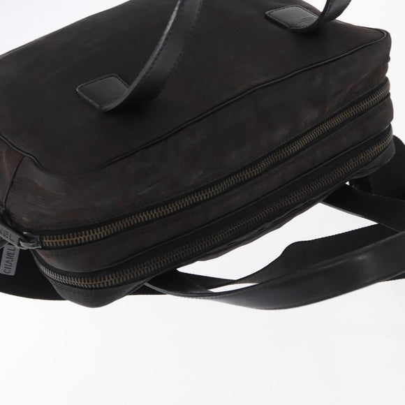 CHANEL New Travel line Hand Bag Nylon 2way Black CC Auth bs30708