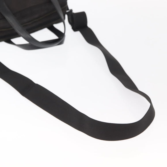 CHANEL New Travel line Hand Bag Nylon 2way Black CC Auth bs30708