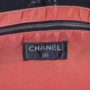 CHANEL New Travel Line Tote Bag Nylon Black Silver CC Auth bs30710-10