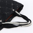 CHANEL New Travel Line Tote Bag Nylon Black Silver CC Auth bs30710-7