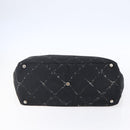 CHANEL New Travel Line Tote Bag Nylon Black Silver CC Auth bs30710-5