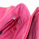 CHANEL Choco Bar Chain Hand Bag Lamb Skin Pink Silver CC Auth bs30713V-20