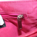 CHANEL Choco Bar Chain Hand Bag Lamb Skin Pink Silver CC Auth bs30713V-25