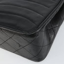 CHANEL Chain Shoulder Bag Lamb Skin Black Gold CC Auth bs30716-16